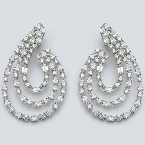 Daimond Hoop Studs