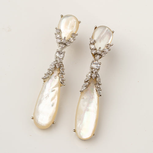 Mother of Pearl Diamond Drops