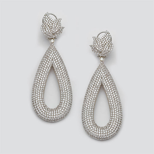 Long Cocktail Nano Setting Earring