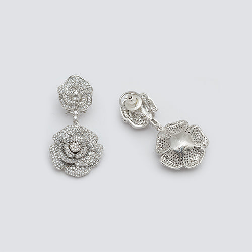 Victorian Polish Flower Earring