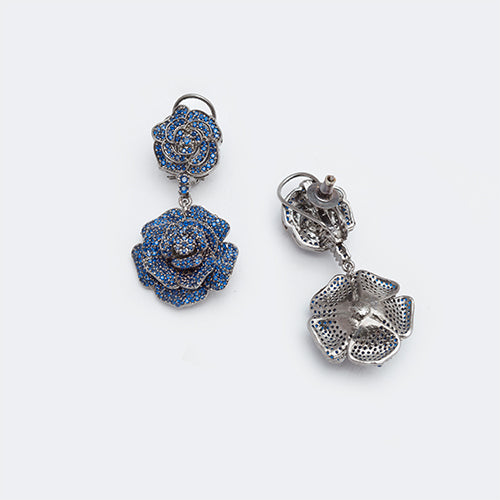 Victorian Polish Flower Earring