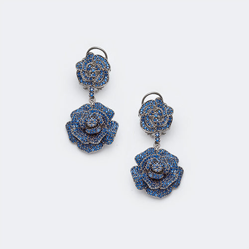 Victorian Polish Flower Earring