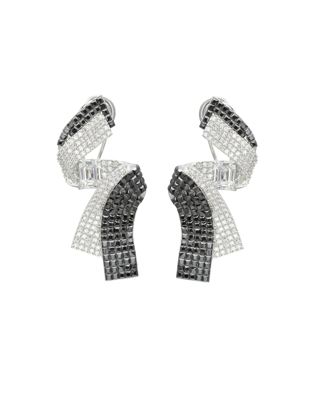 Diamond Invisible Setting Glam Earring