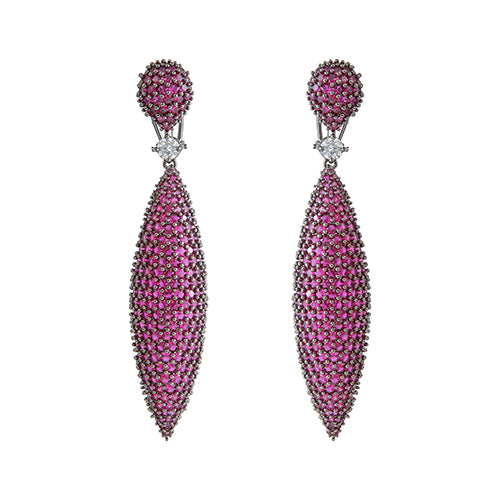 Nano Setting Cocktail Earring Long