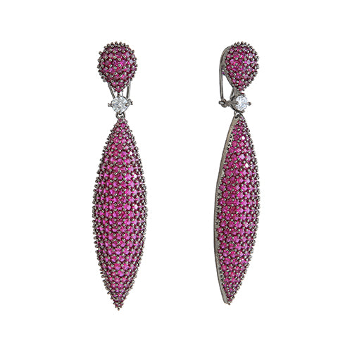 Nano Setting Cocktail Earring Long