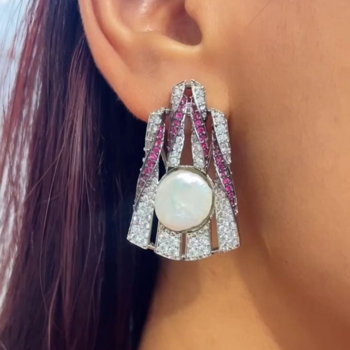 Art Deco Pearl Drop