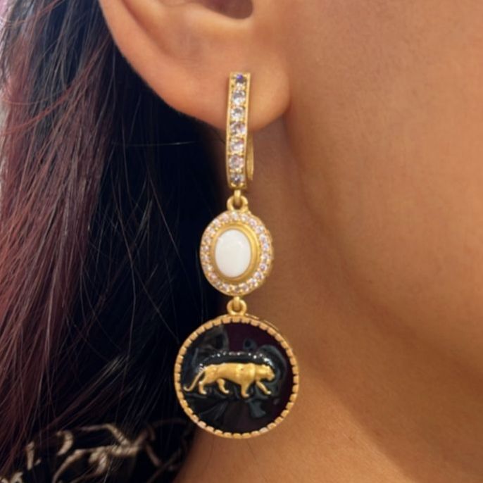 Panther Grace Drop Earring