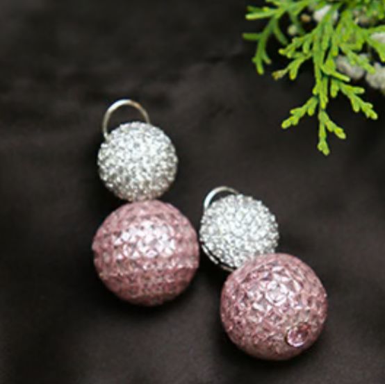 Dual Ball Drop Earring