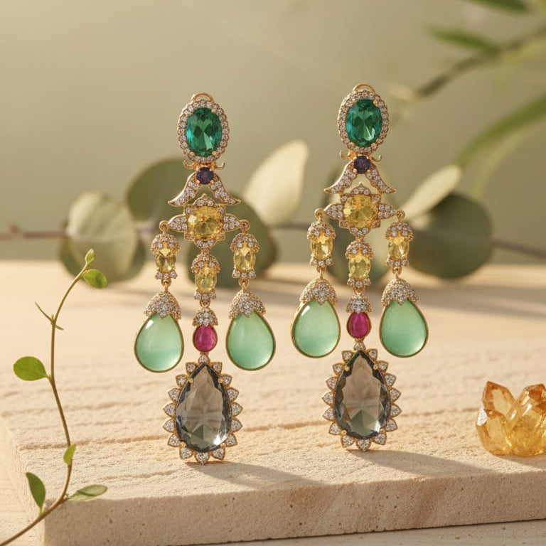 Regal Cascade Drop Earrings