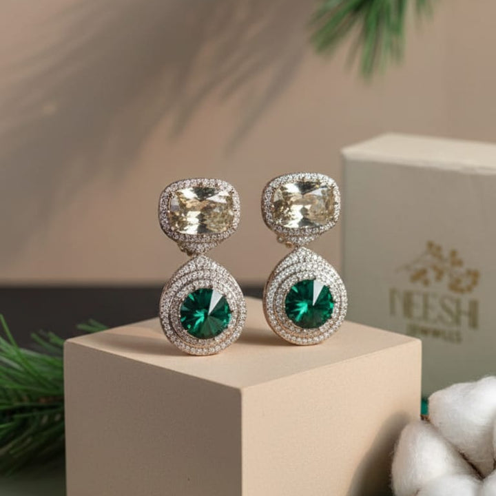 Radiant Duo Swarovski Studs