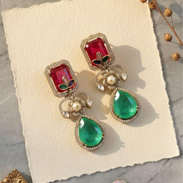 Royal Flora Drop Earrings