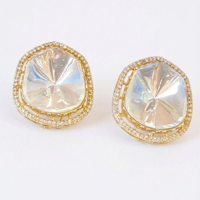 Radiant Polki Glow Studs