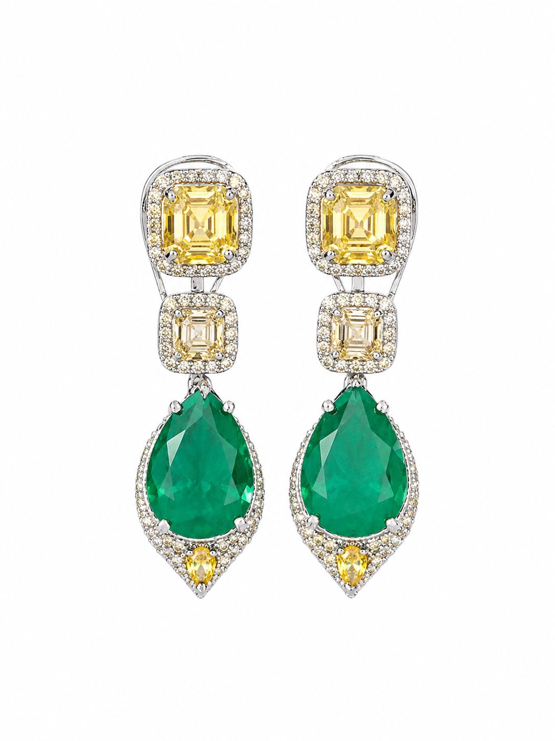 Luxe Emerald Danglers