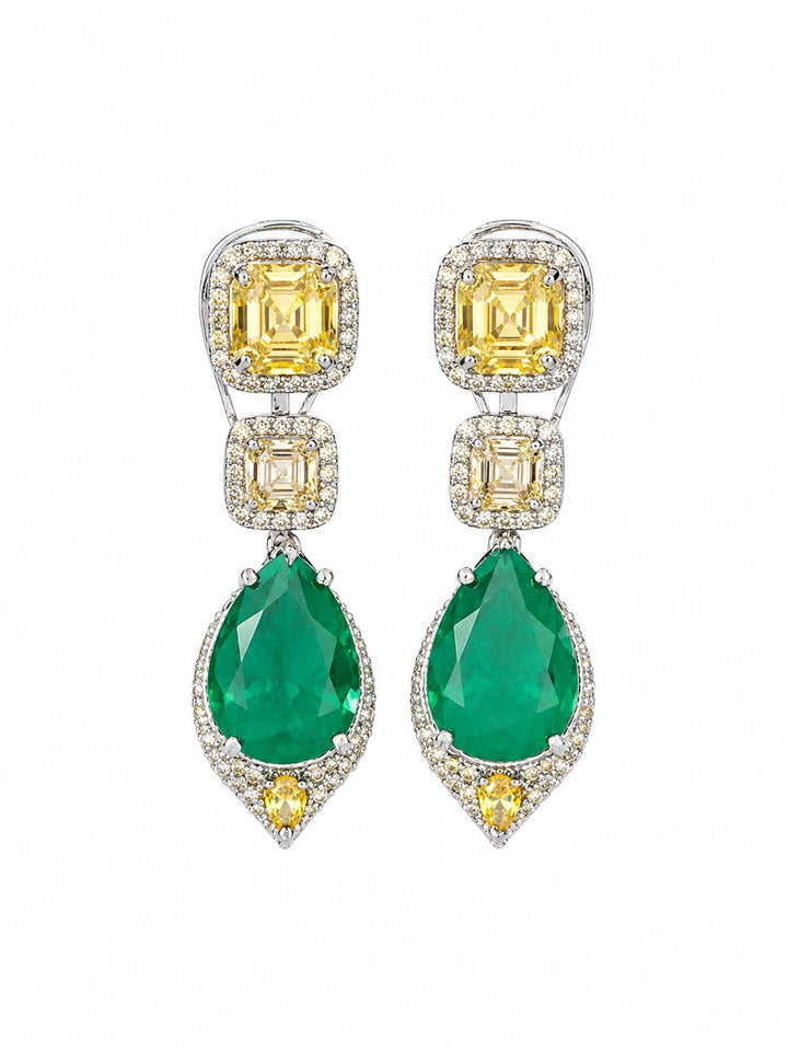 Luxe Emerald Danglers