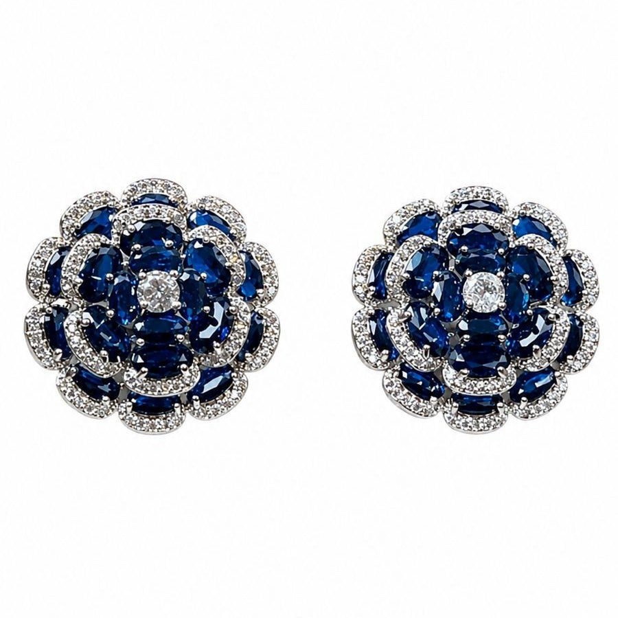 Azure Petal Studs