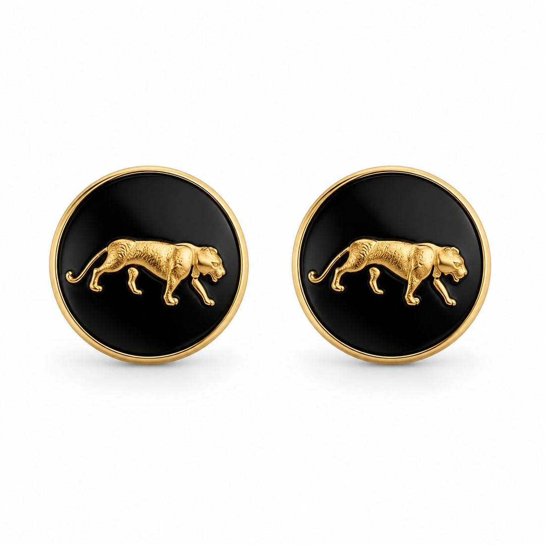 Noir Panther Studs
