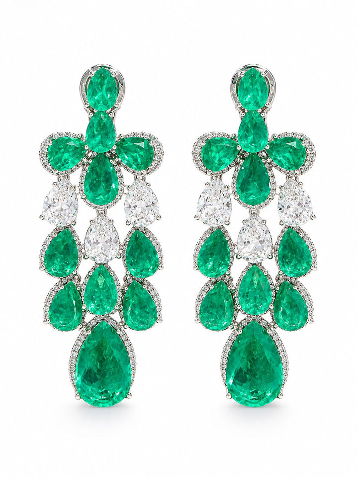Grand Emerald Dangles