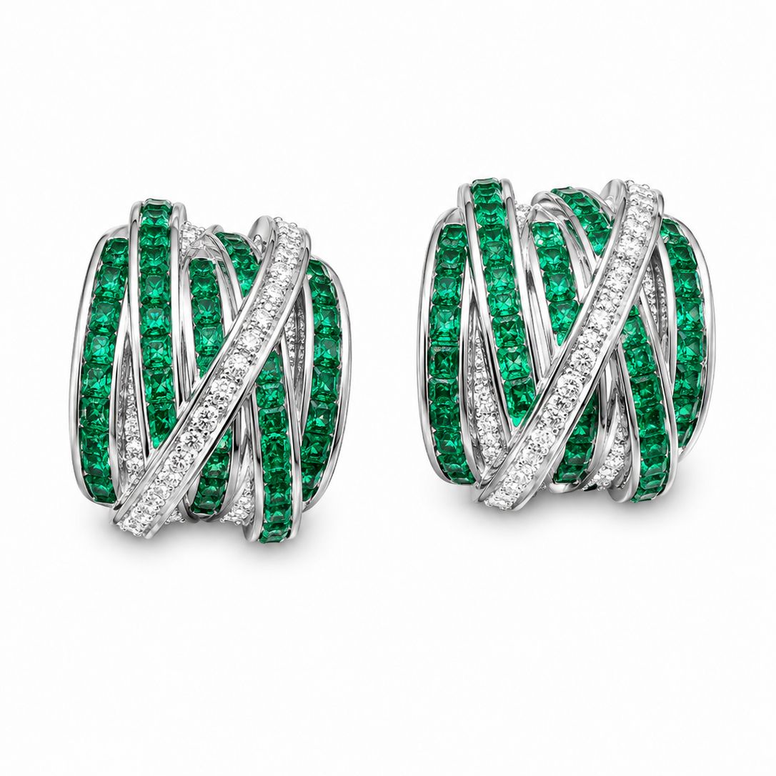 Infinity Crisscross hoops