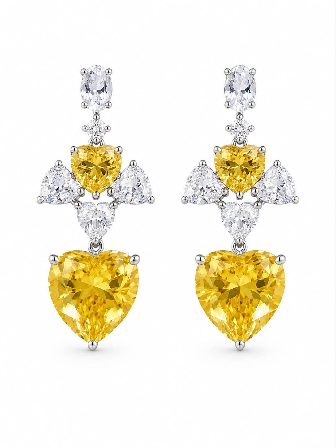 Heart Cascade Earrings