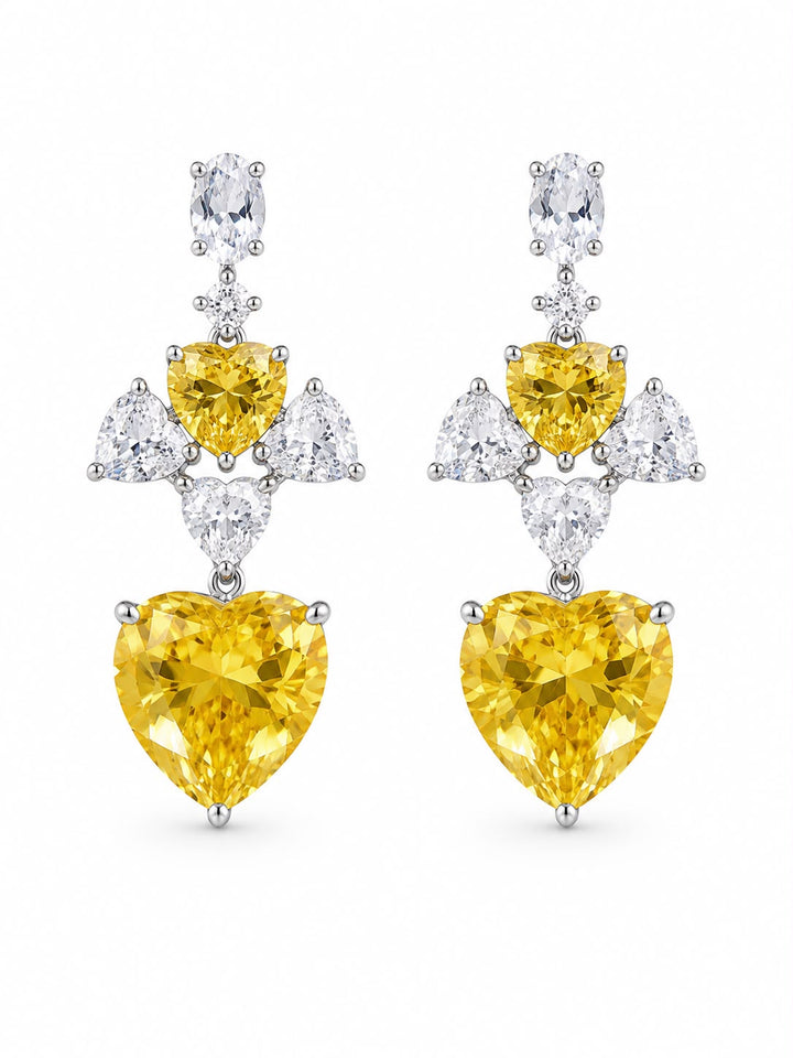 Heart Cascade Earrings