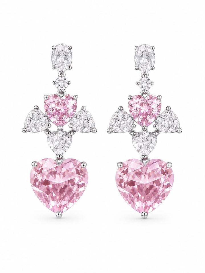 Heart Cascade Earrings