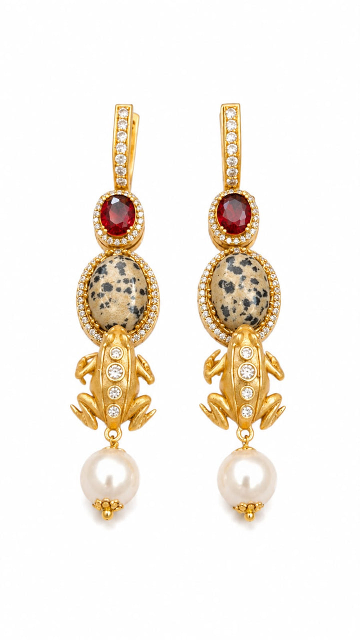 Royal Pearl Drop Earrings