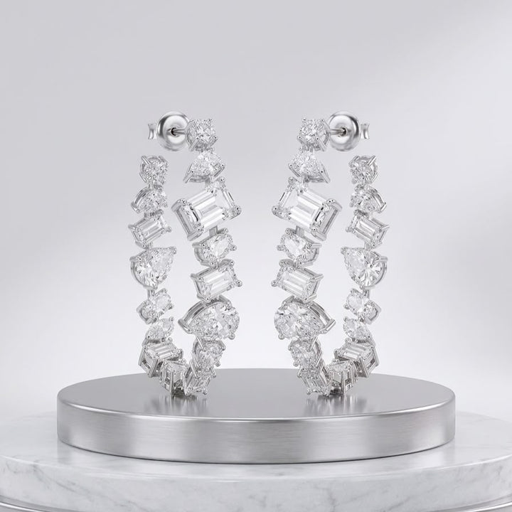 Luxe Geometry Hoops