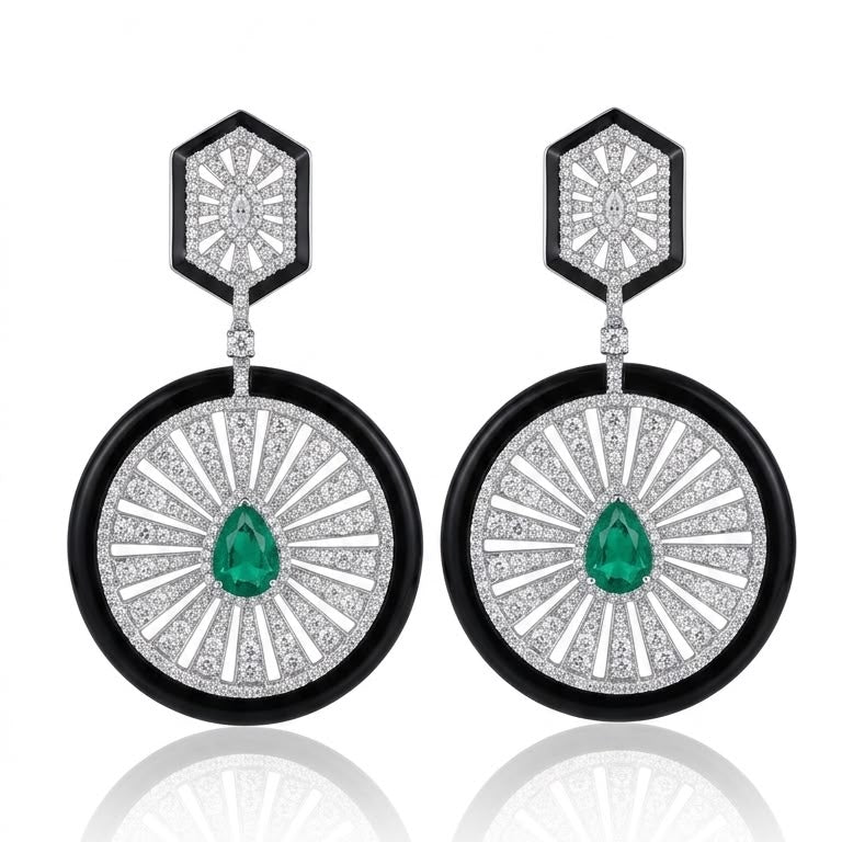 Luxe Noir Statement Earrings