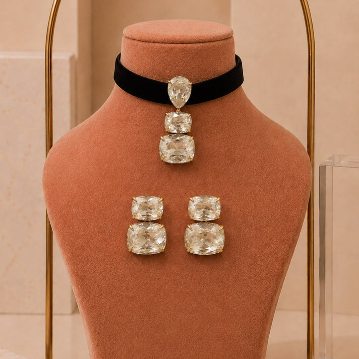 Velvet Glow Swarovski Choker