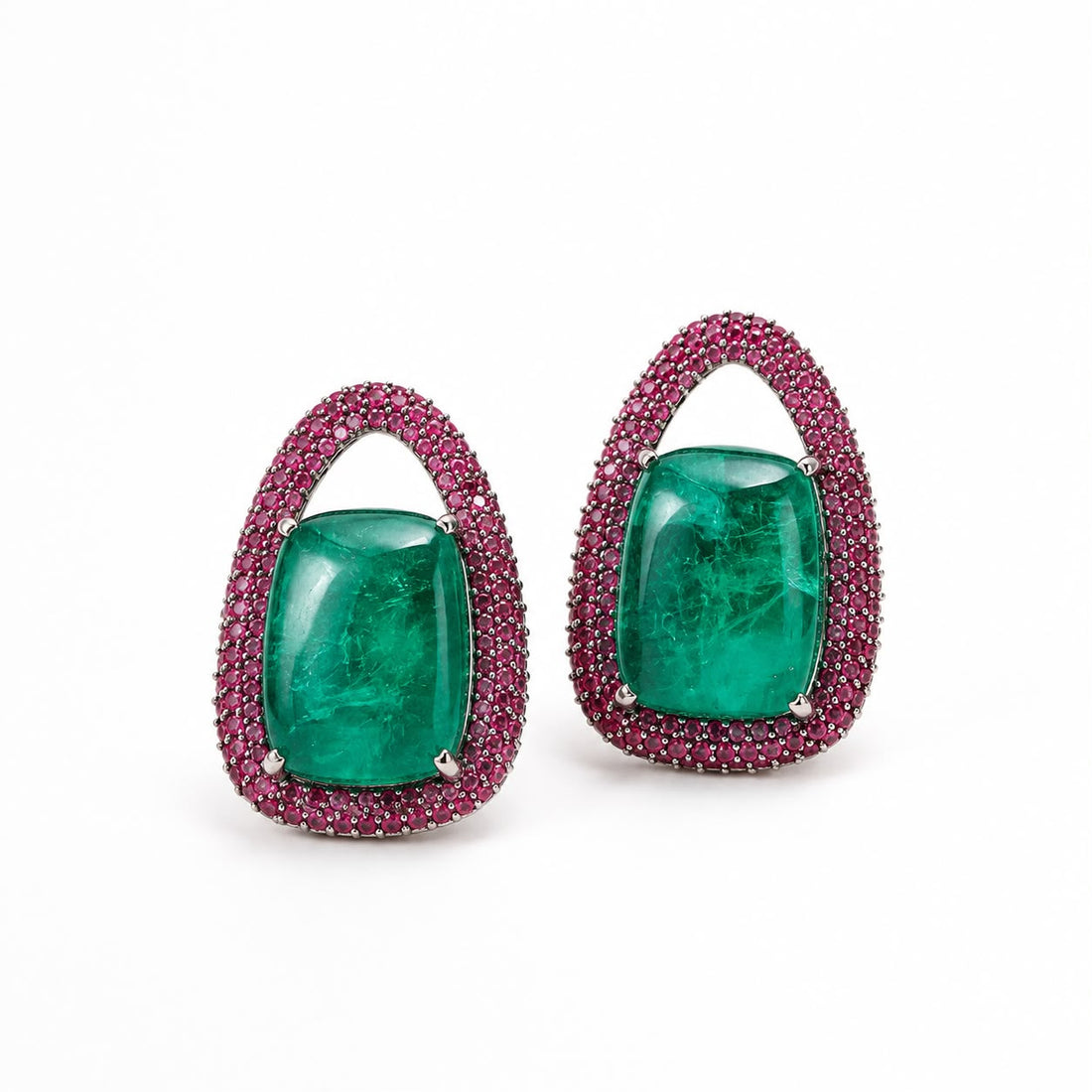 Cushion Halo Studs