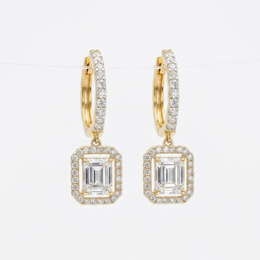 Luxe Square Hoops