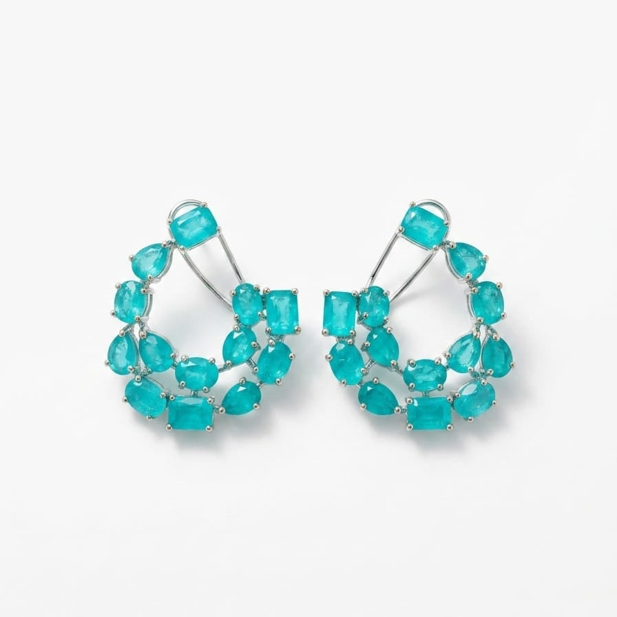 Turquoise Bloom Earrings
