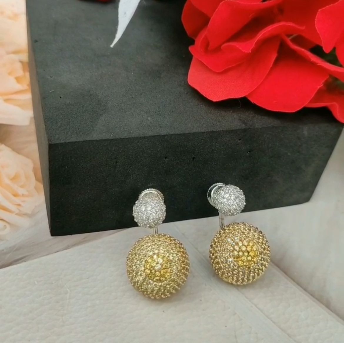 Crystal Orbit Earrings