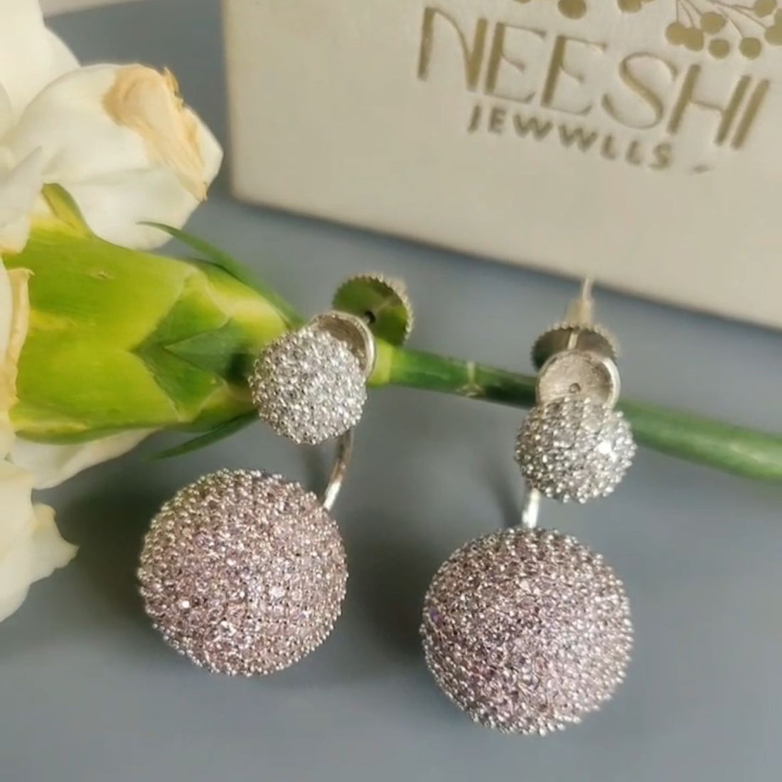 Crystal Orbit Earrings