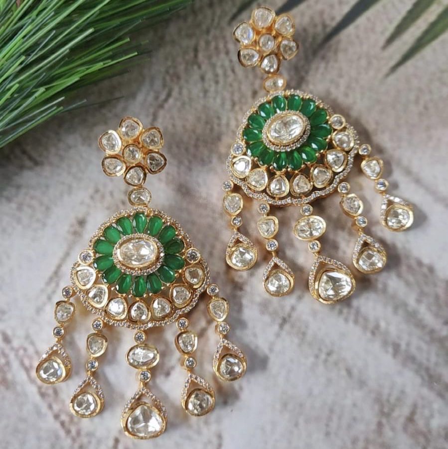 Glow Kundan Chandeliers