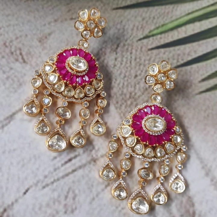 Glow Kundan Chandeliers