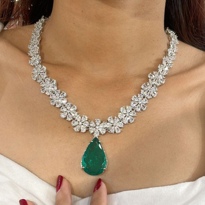 Emerald Blossom Necklace
