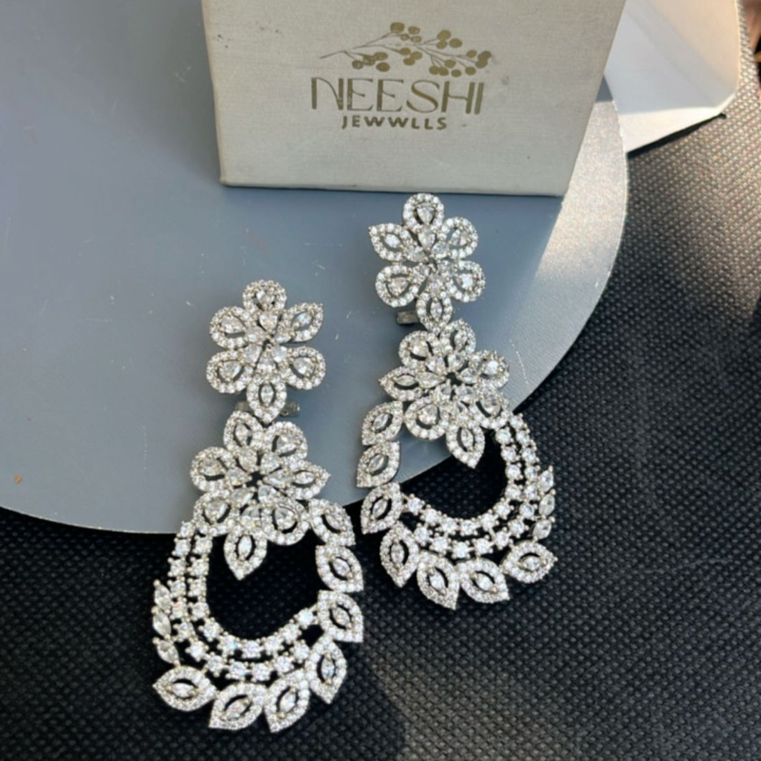 Floral Radiance Chandelier Earrings