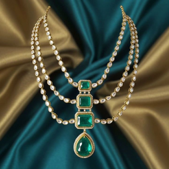 Maharani Emerald Drop Necklace