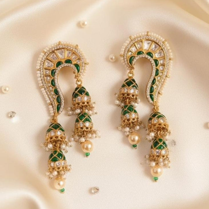 Heirloom Inverted Hoop Drops