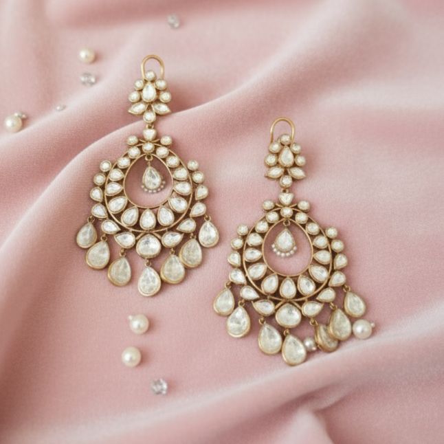 Classic Kundan Chandbali