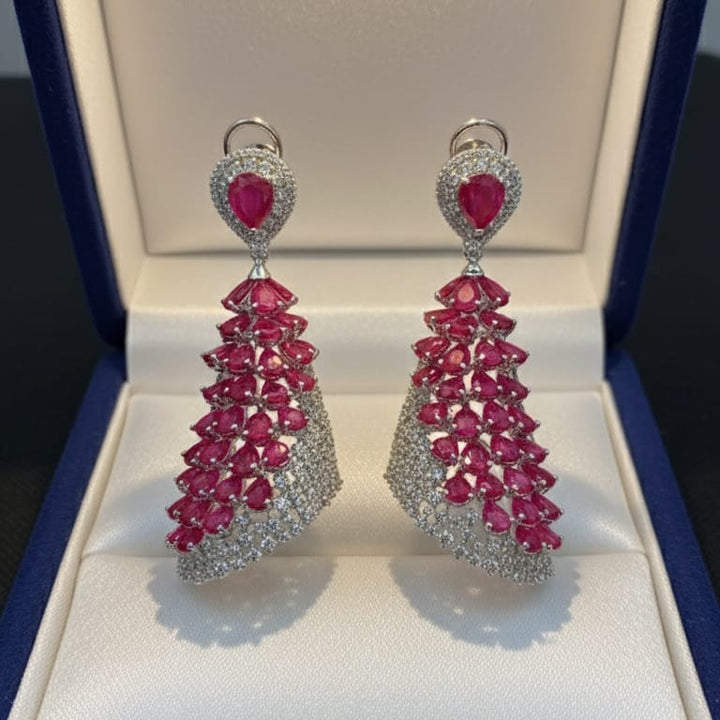 Scarlet Shimmer Earrings