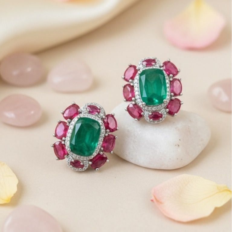 Royal Emerald Radiance Earrings