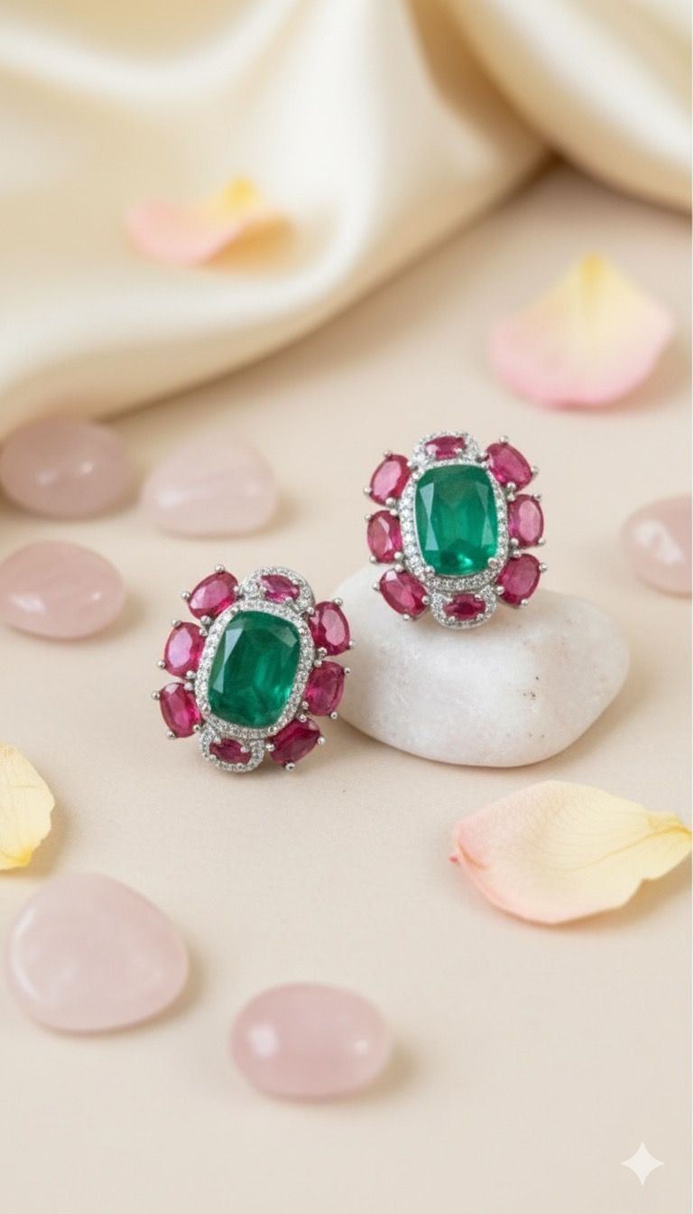 Royal Emerald Radiance Earrings