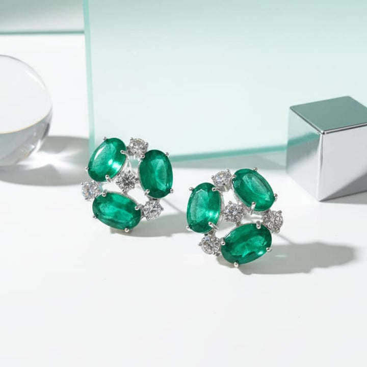 Emerald Radiance Studs