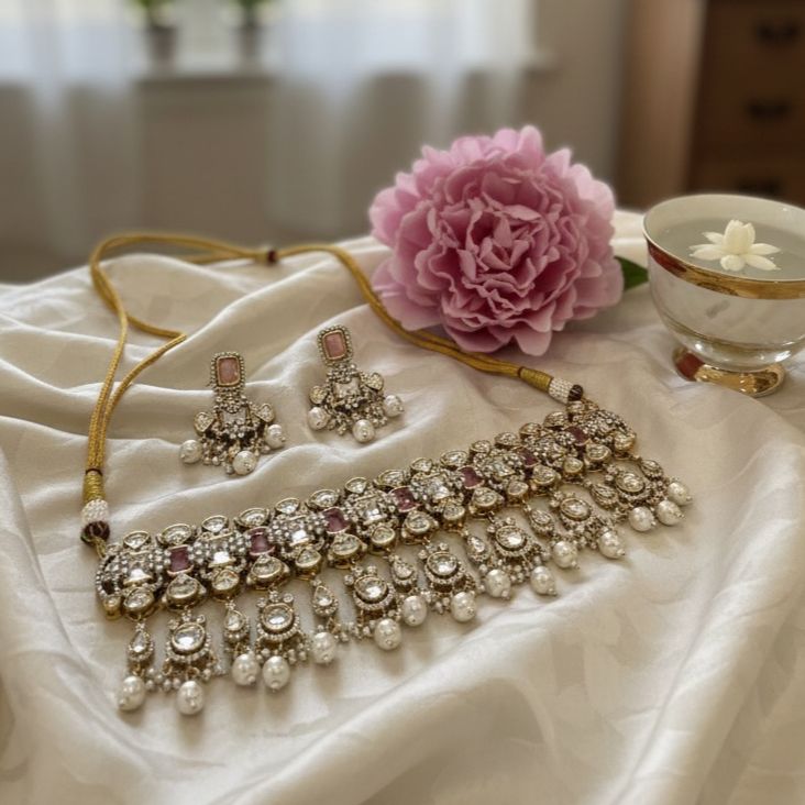 Polki/Kundan style  set