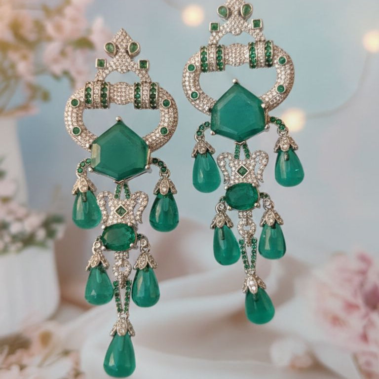 Regal Azure Chandelier