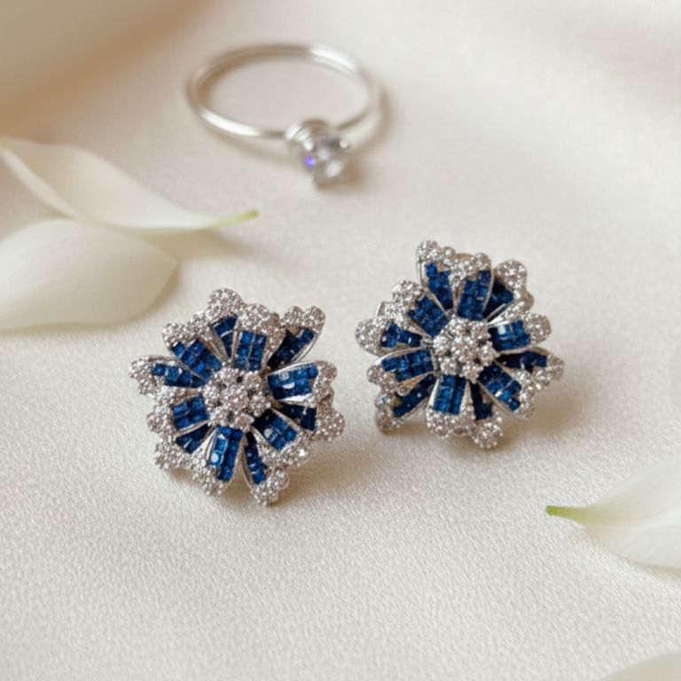 Emerald Bloom Studs