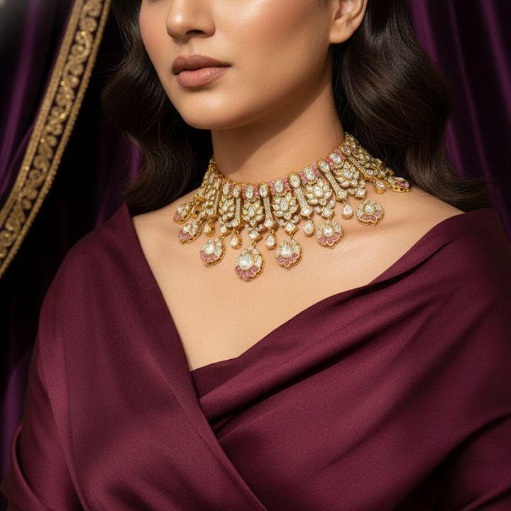 Maharani Pearl Drop Choker