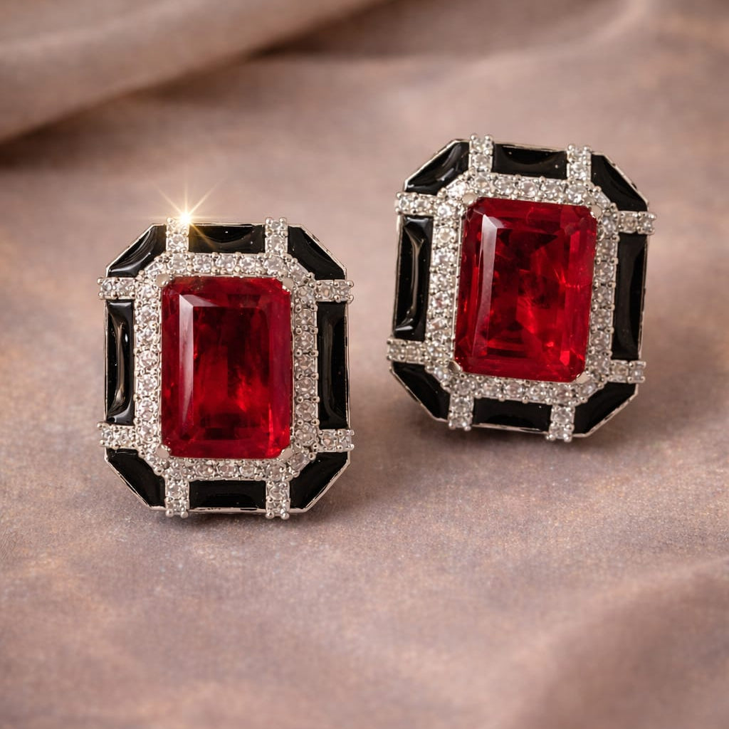 The Midnight Deco Studs
